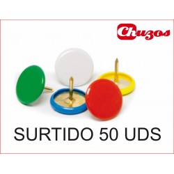 CHINCHETAS COLORES SURTIDOS 50 UDS ARTES
