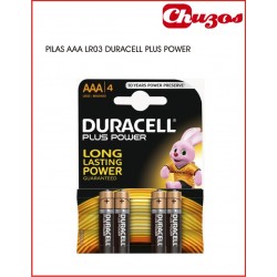 DURACELL PILA LR03 AAA PACK 4 UDS PLUS POWER