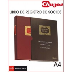 LIBRO REGISTRO DE SOCIOS HOJAS SUELTAS A4 MIQUELRIUS