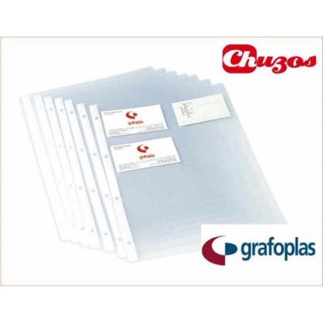 Fundas tarjetas A4 Grafoplas para 8 tarjetas | www.chuzos.es