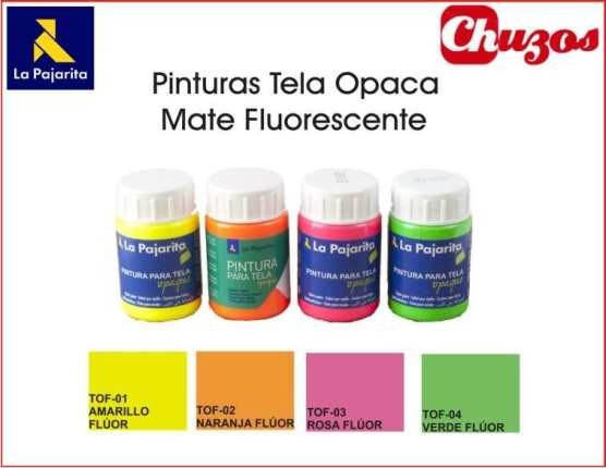 Pintura para tela la pajarita fluorescentes