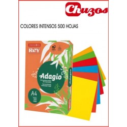 PAPEL COLORES A4 500 HJS 80 GRS ADAGIO - COLORES INTENSOS