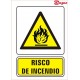 SEÑAL RISCO DE INCENDIO PVC 21 X 29,7 CM