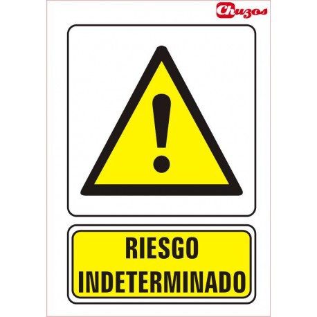 SINAL ATENCION RISCO INDETERMINADO PVC 21 X 29,7 CM