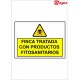 SEÑAL FINCA TRATADA CON PRODUCTOS FITOSANITARIOS PVC 21 X 29,7 CM