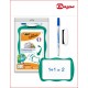 SET PIZARRA BLANCA BIC VELLEDA 21 X 31 CMS